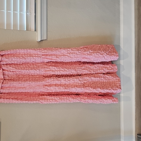 NWT Simply Southern Pink White Ruffled Sundress Womens Size Large - Picture 2 of 6